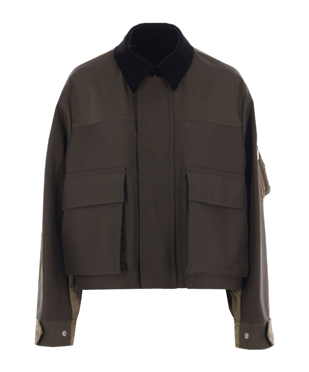Sacai Full-zip Jacket In Black