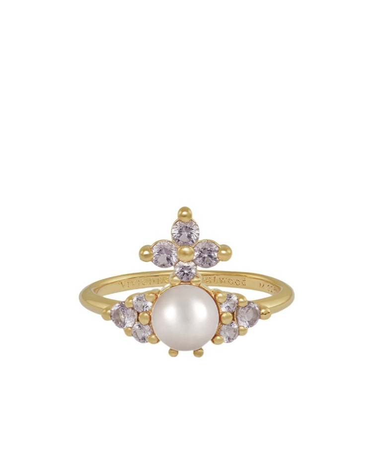 Vivienne Westwood Feodora Orb Ring In Gold