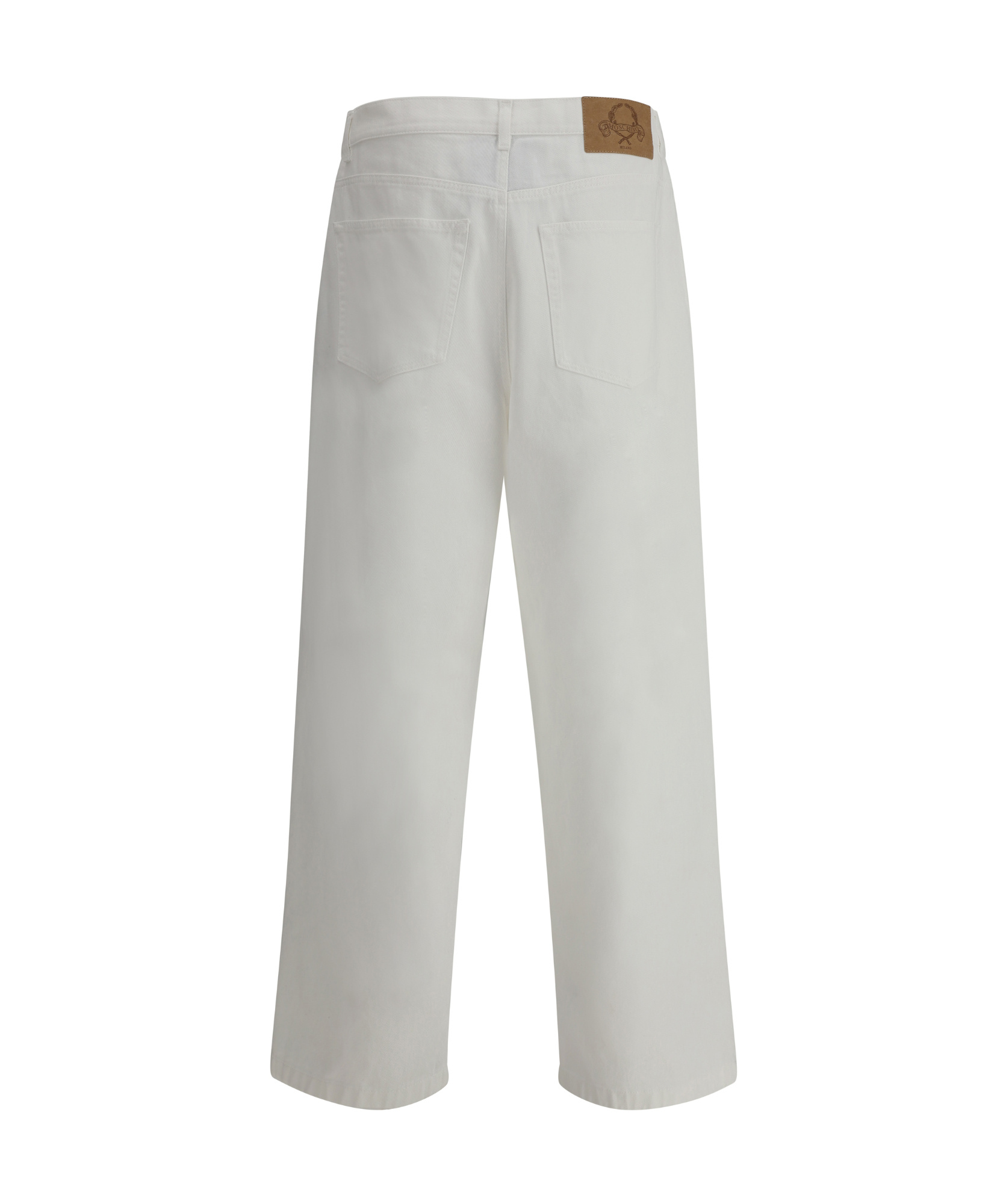 Moschino Men Oversized Jeans In Gray