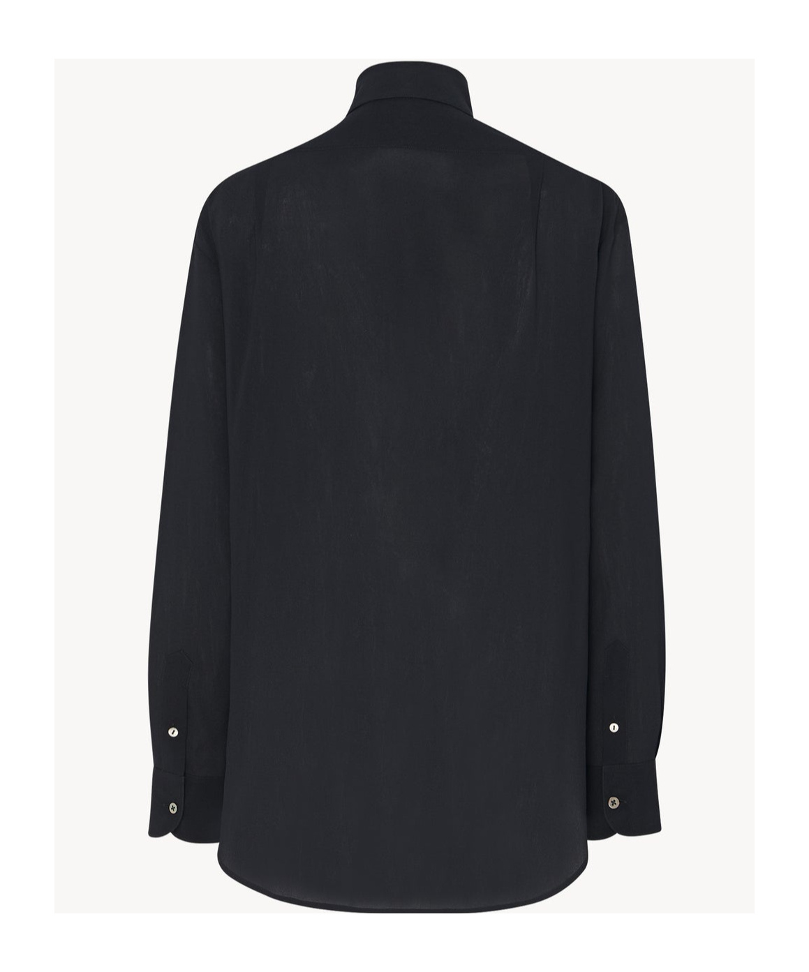 The Row Long-sleeved Shirt In Black