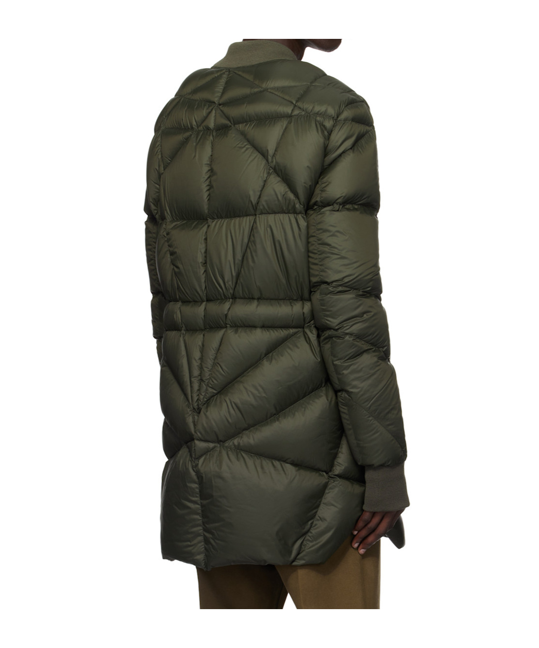 Rick Owens Khaki Porterville Flight Liner Down Coat In Green
