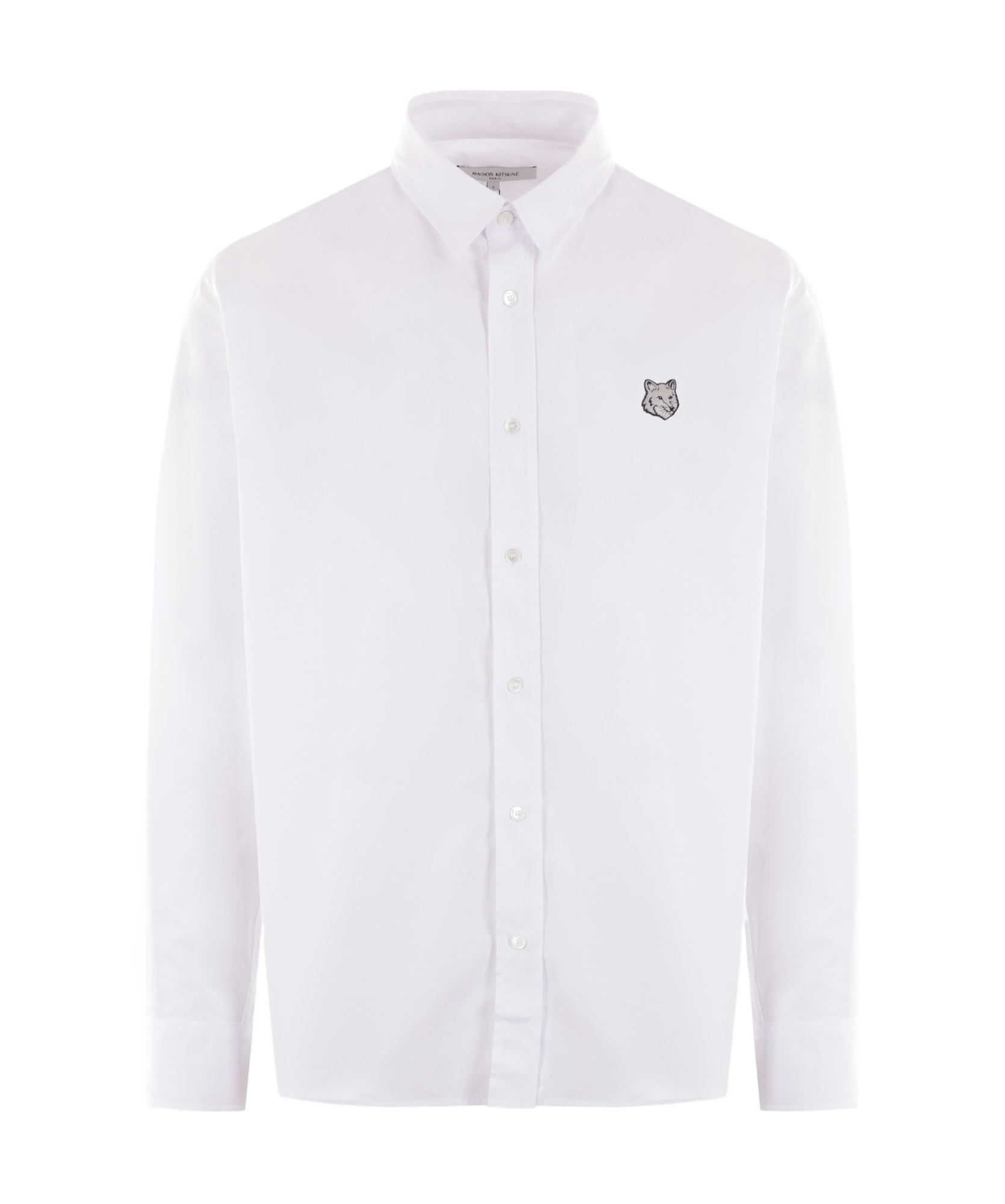 Maison Kitsuné Contour Fox Head Shirt In White