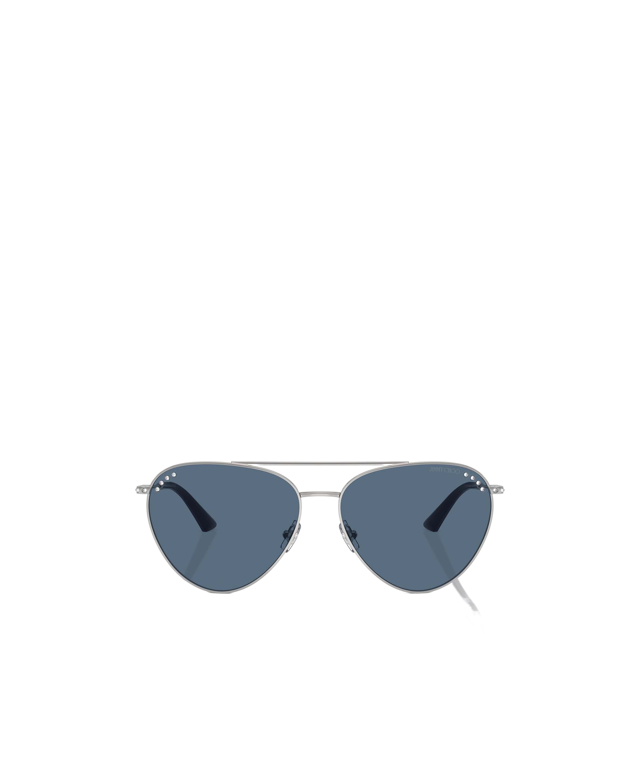 Jimmy Choo Eyewear Aviator Sunglasses In Silver