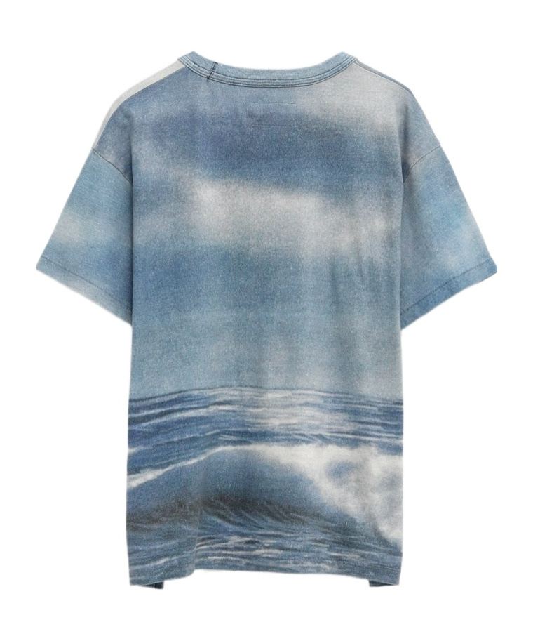 Shop Erl Short-sleeved T-shirt In Blue