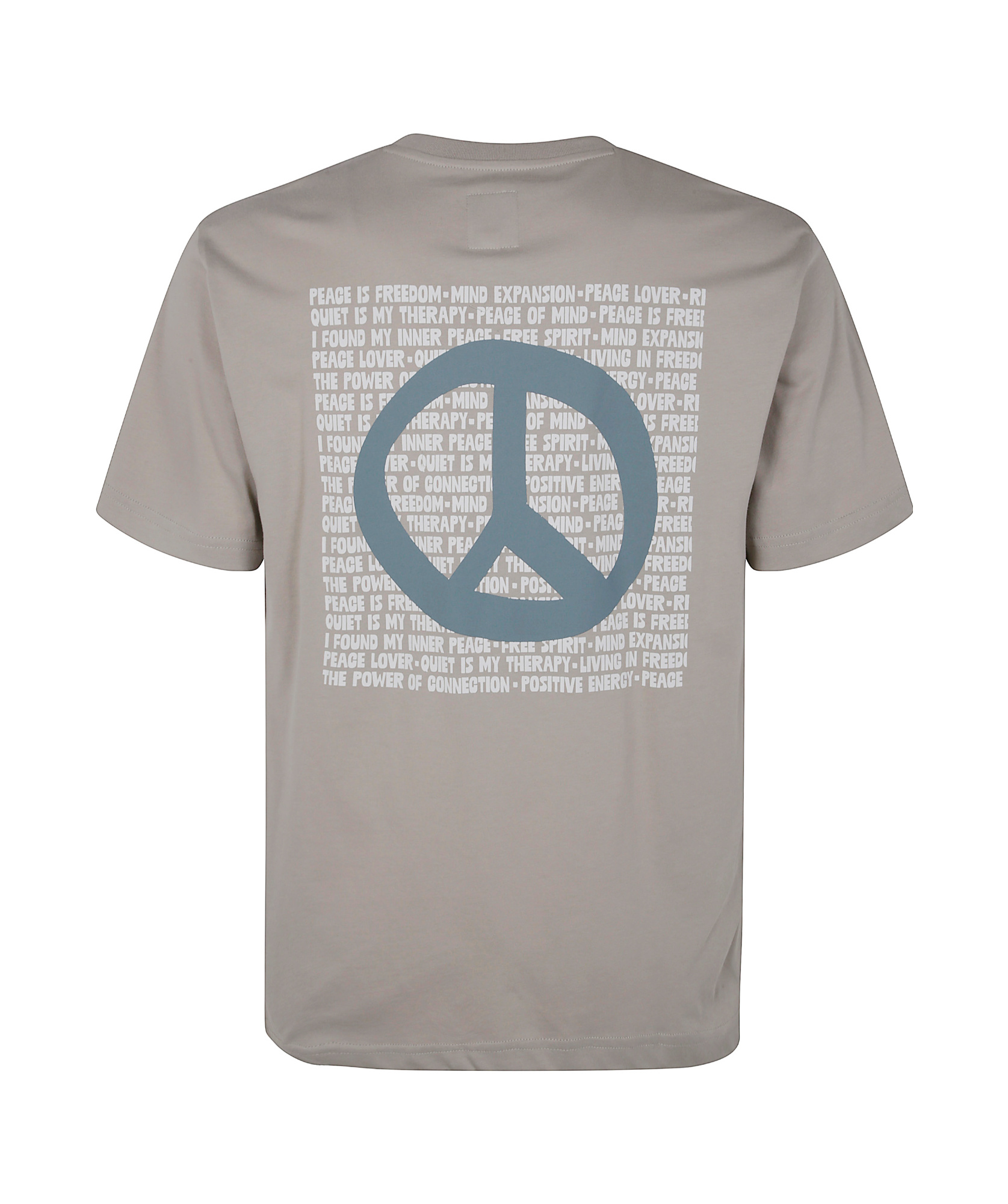 Emporio Armani Logo Printed Crewneck T-shirt In Gray