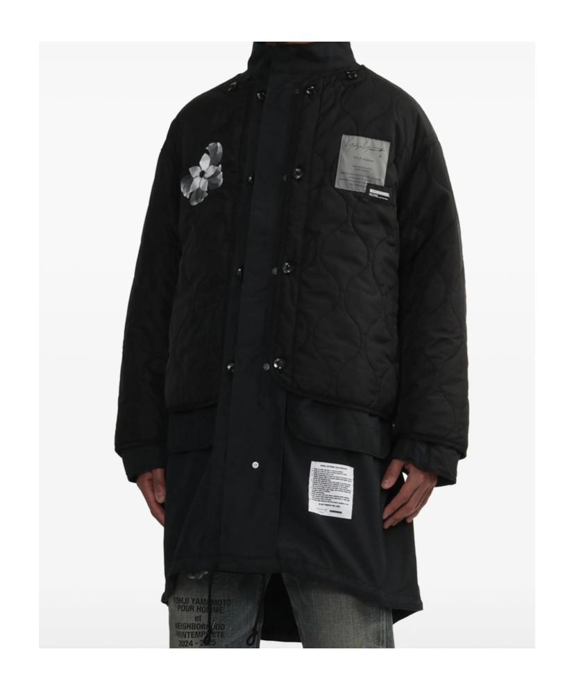 Yohji Yamamoto Long-sleeved Windbreaker In Black