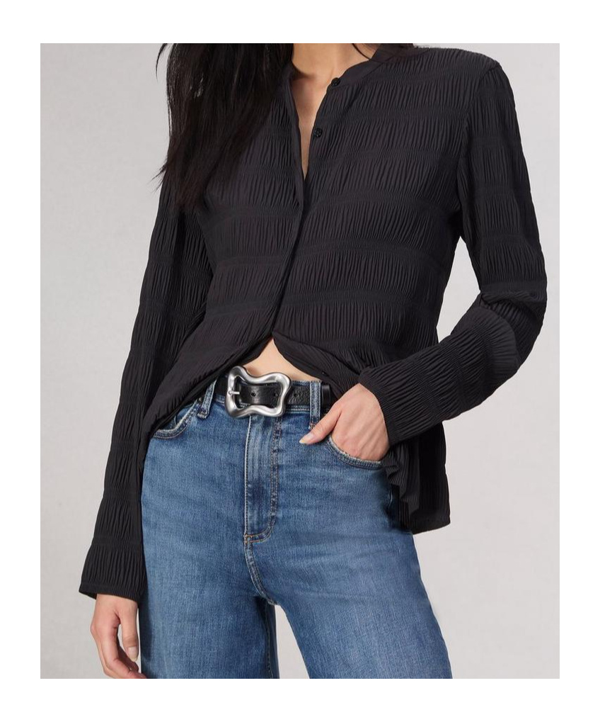 Rag & Bone Adjustable Waist Belt In Black