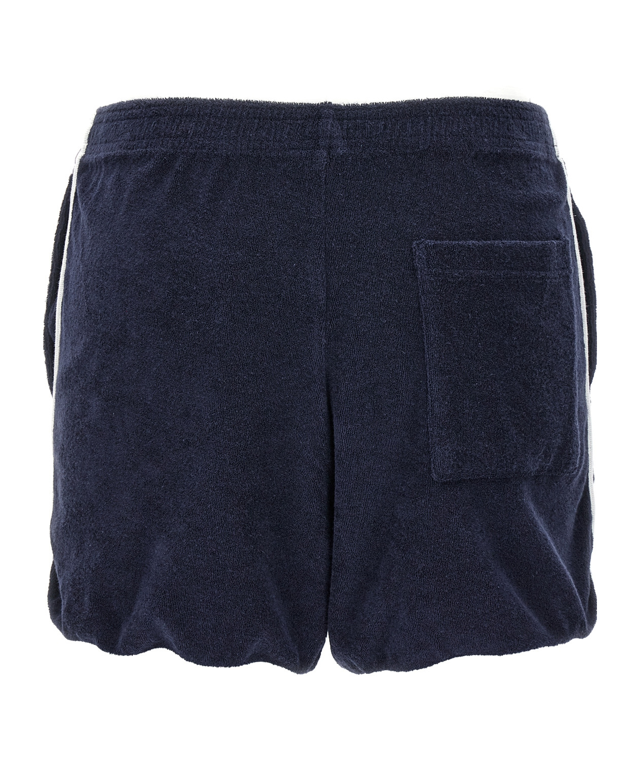 Sporty And Rich Sporty & Rich Logo Embroidered Elasticated Waistband Shorts In Black