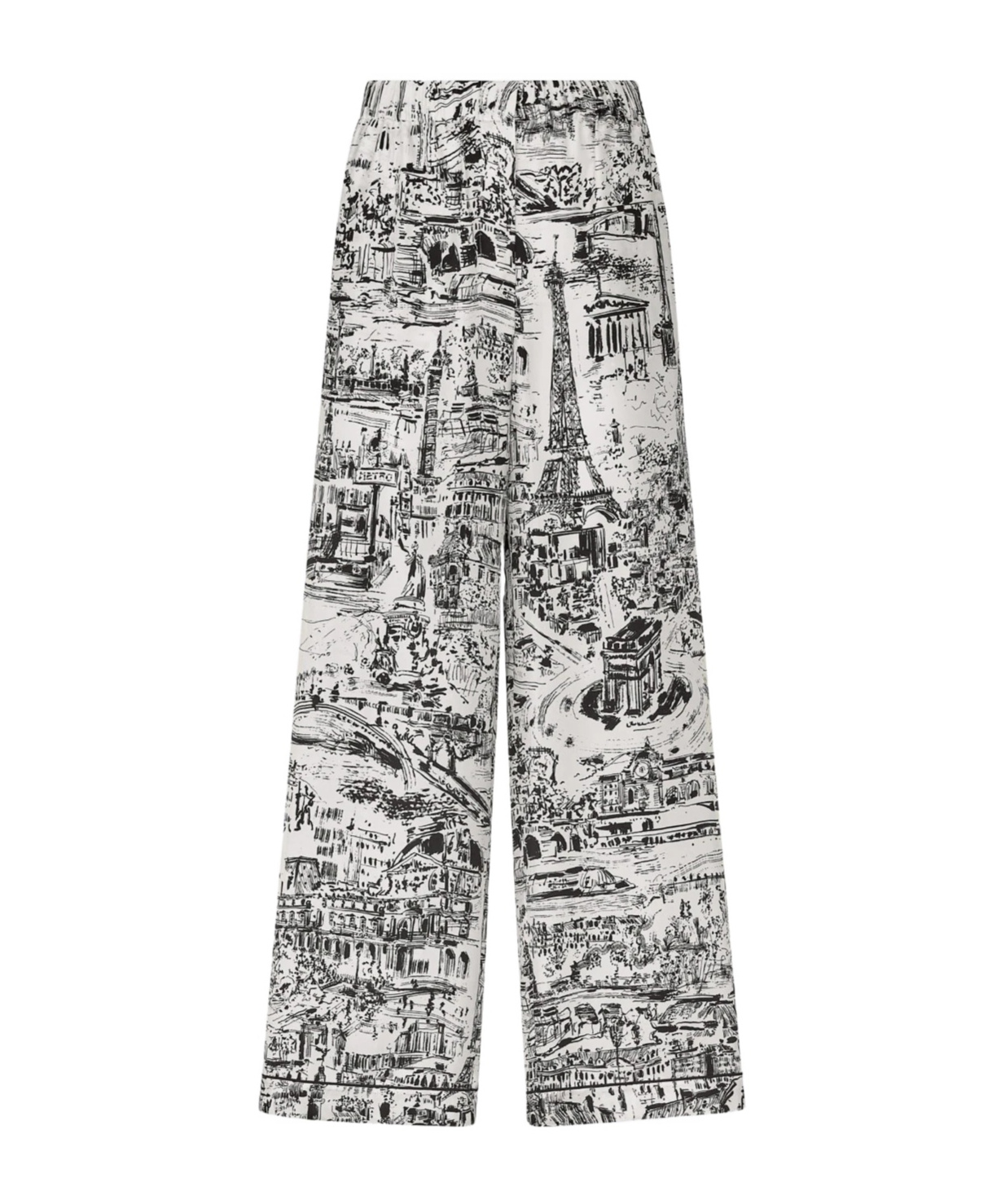 Dior Pattern Printed Casual Pants In Gray