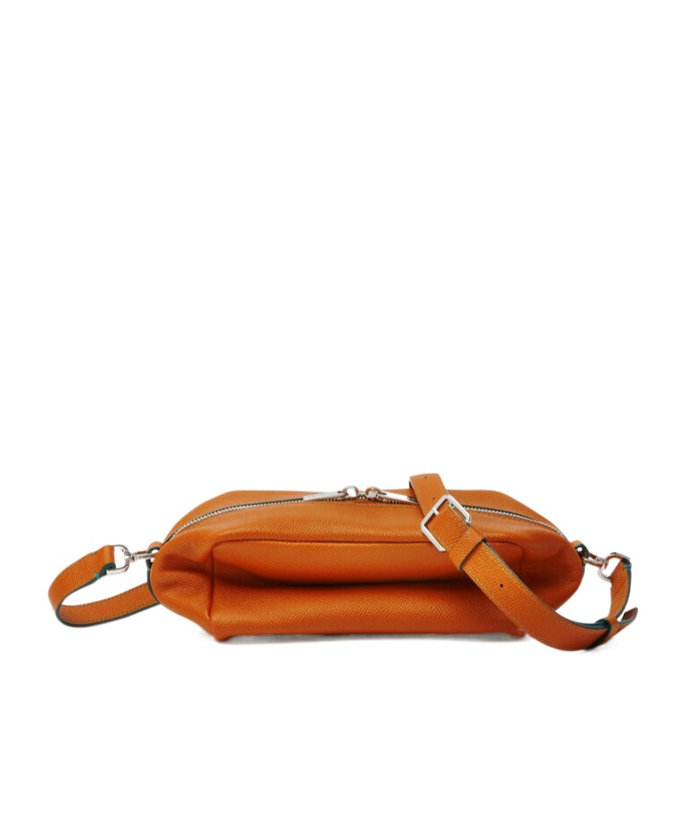 Valextra Zippered Crossbody Bag In Brown