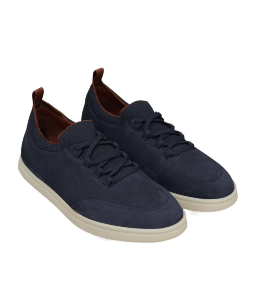 Loro Piana Soho Walk Low-cut Casual Shoes In Black