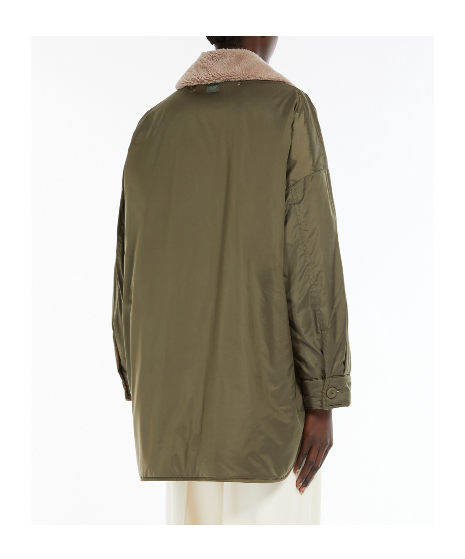 Weekend Max Mara Long-sleeved Double-sided Cotton Suit In Brown