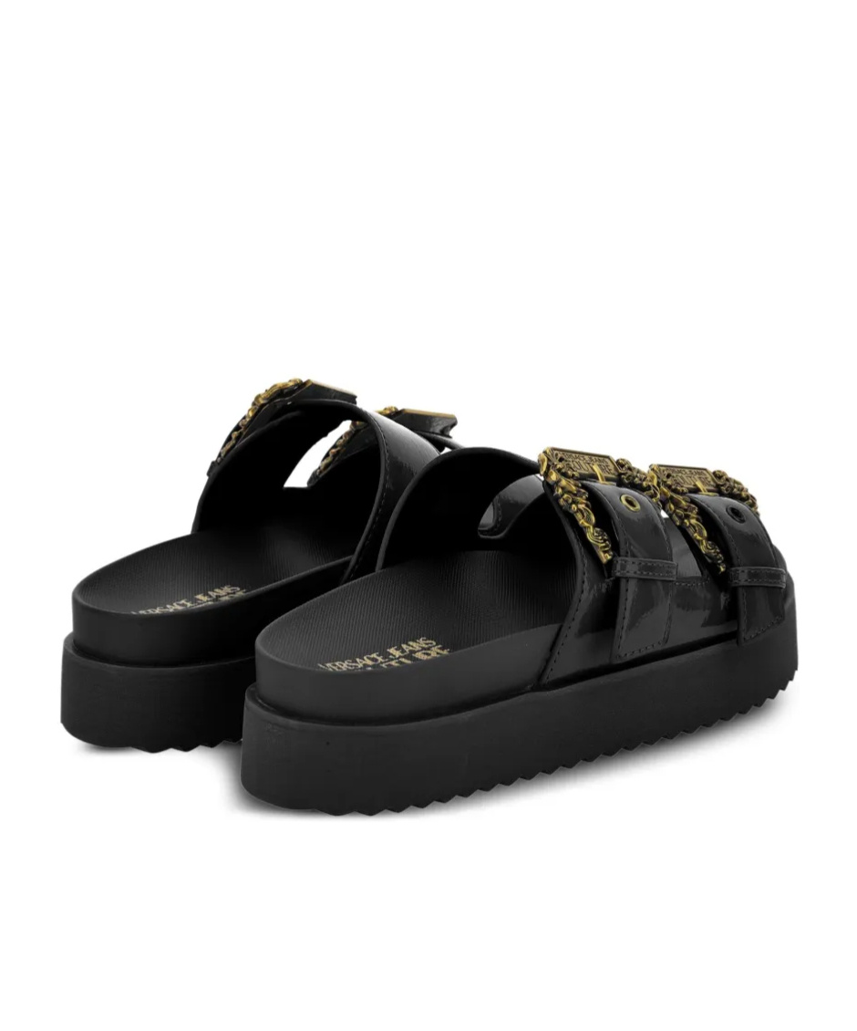 Versace Jeans Arizona Slides In Black