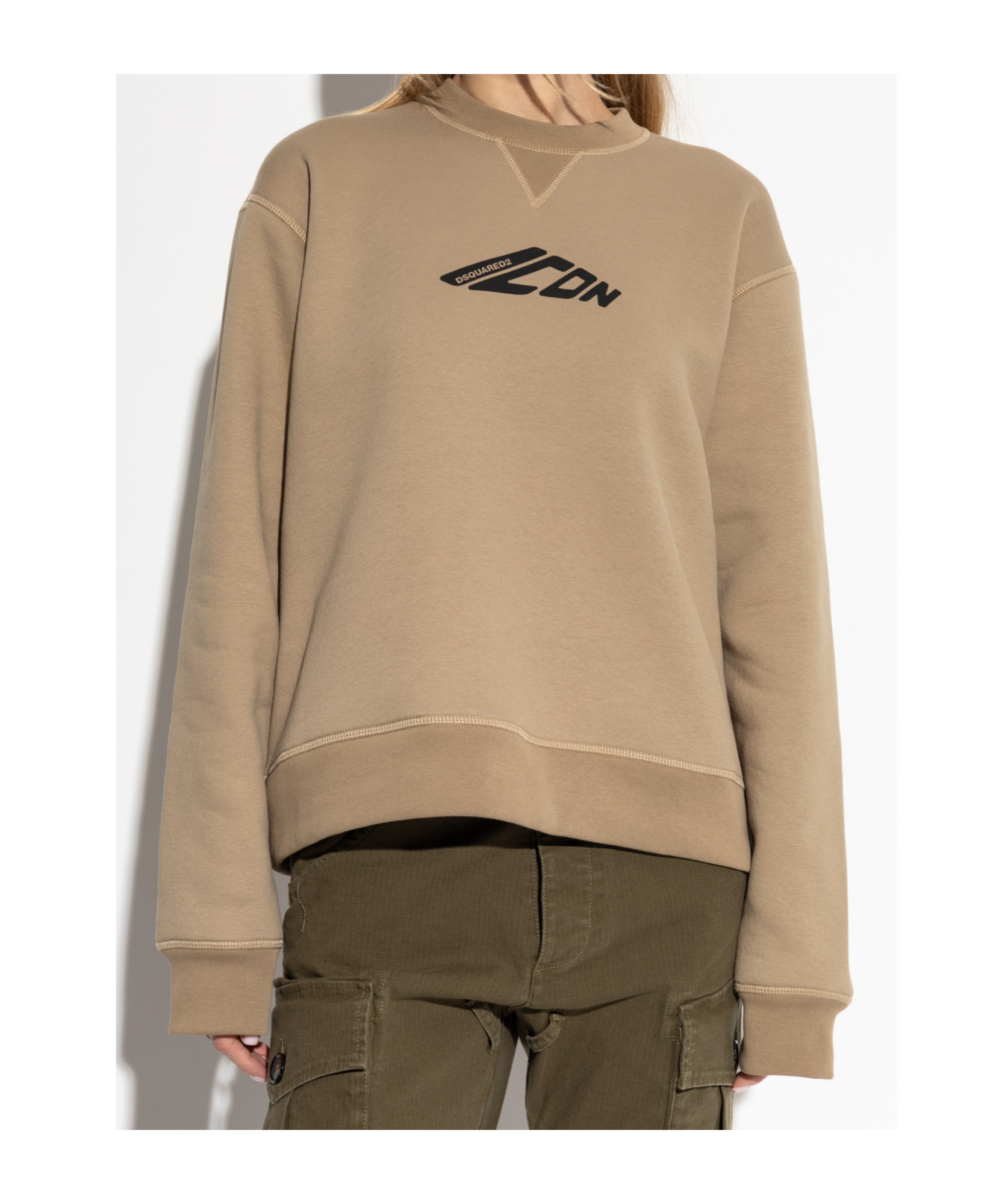 Dsquared2 Icon Sweatshirt In Nude