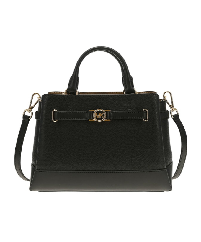Michael Kors Black Leather Hamilton Legacy Micro Belted Crossbody In Black