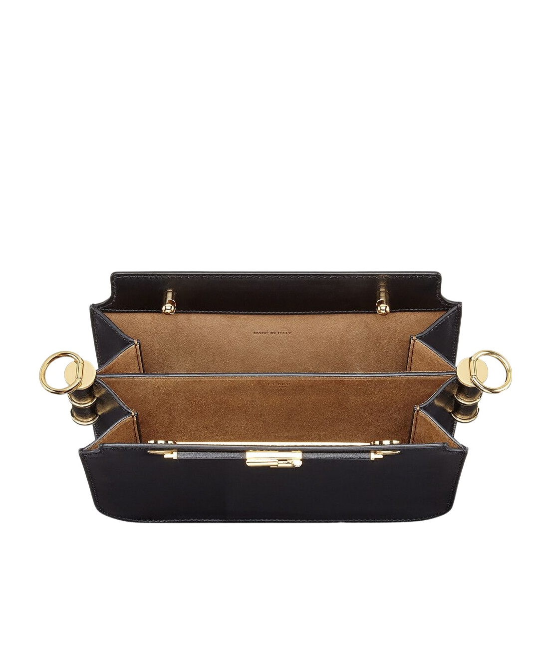 Fendi Ff Logo Touch Bag In Black