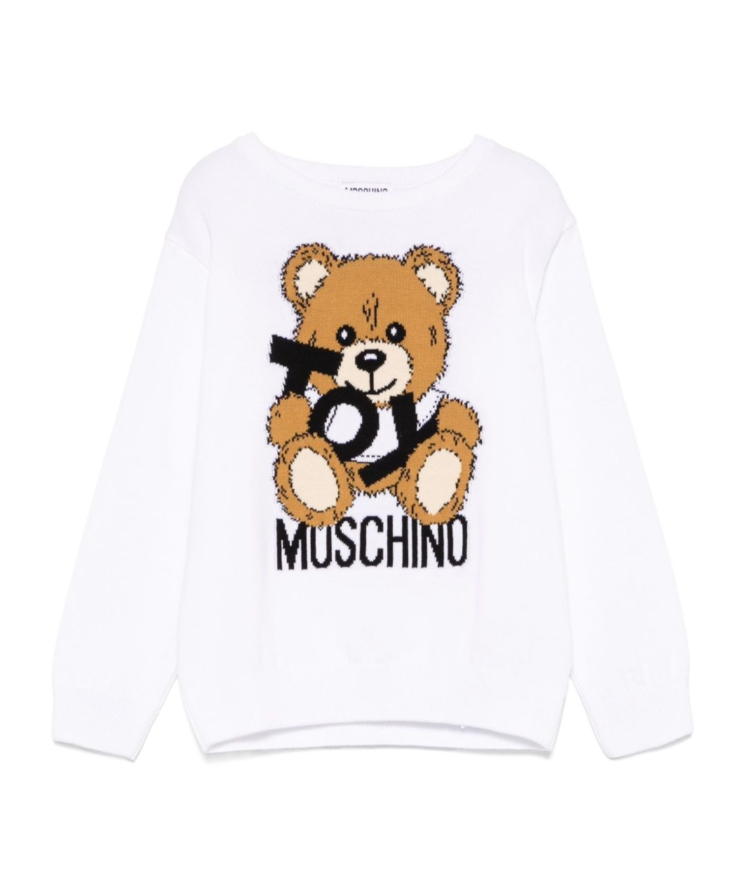 Moschino Teddy Bear-motif Sweater In White