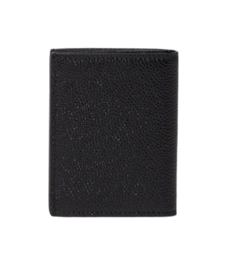 Thom Browne Man Black Wallets & Cardholders In Black