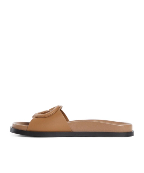 Gucci Interlocking G Slippers In Brown