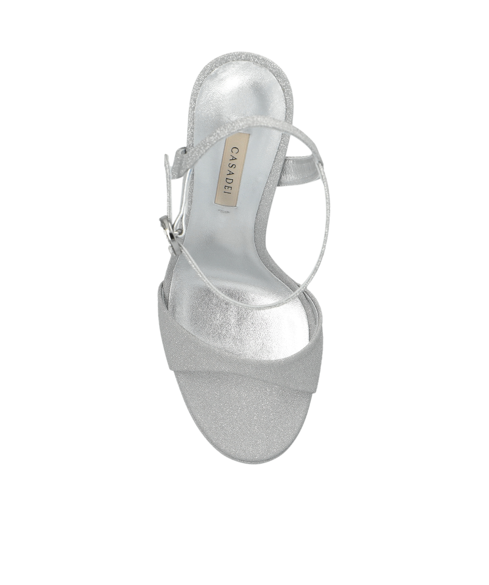 Casadei Round-headed High-heeled Sandals In Gray