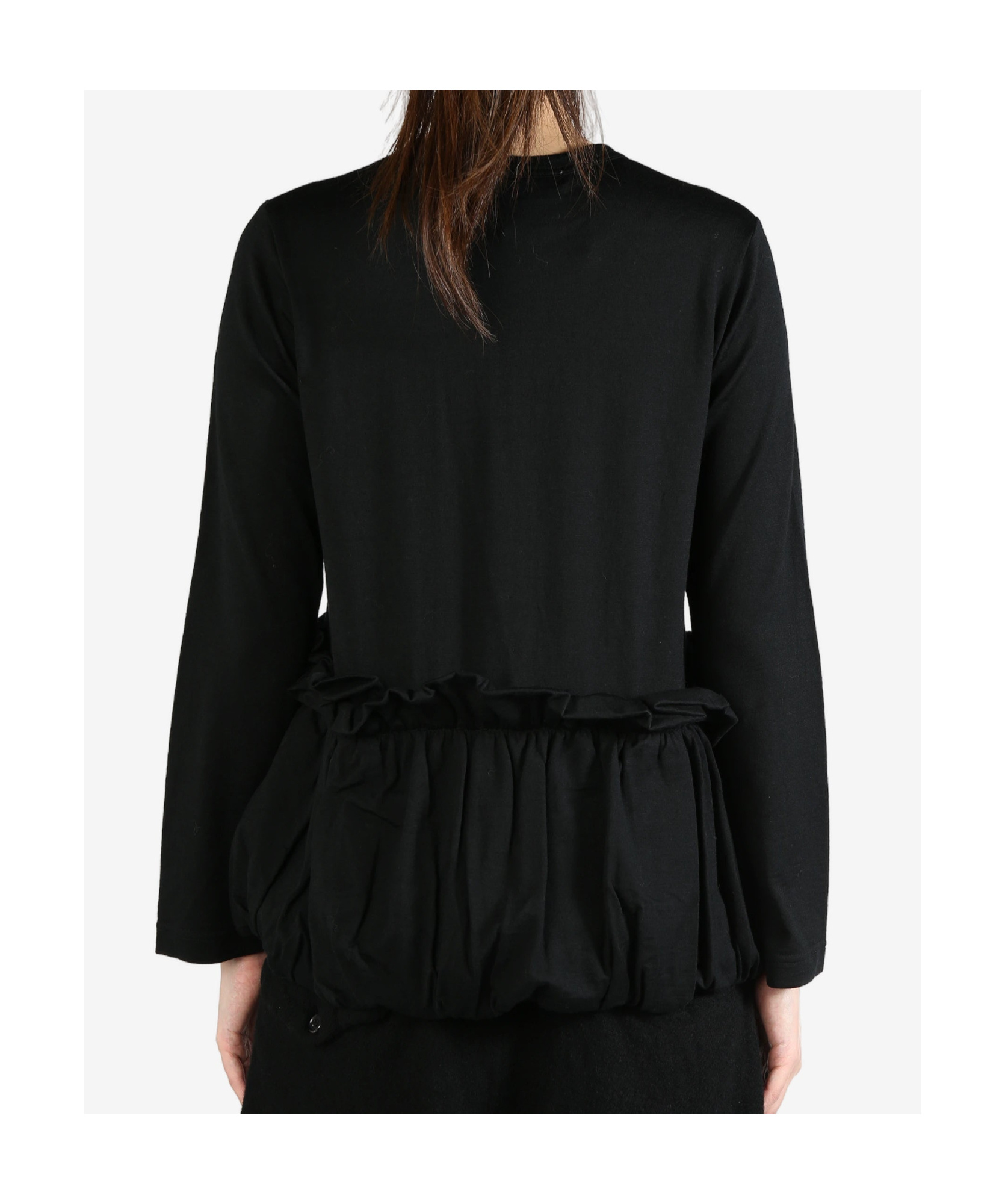 COMME DES GARÇONS DRAPED HEM BLOUSE 