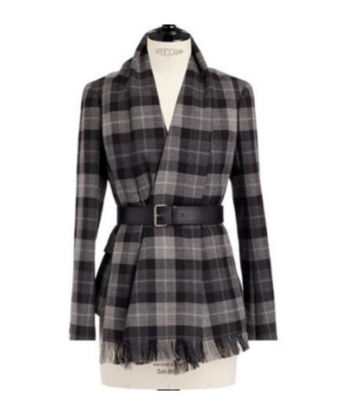 Dior Checked Casual Jacket In Black