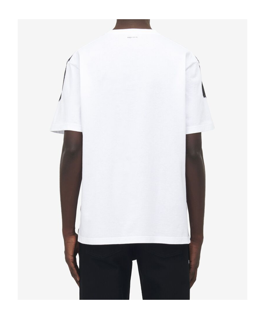 Alexander Mcqueen Skull Printed Cotton Jersey T-shirt In White