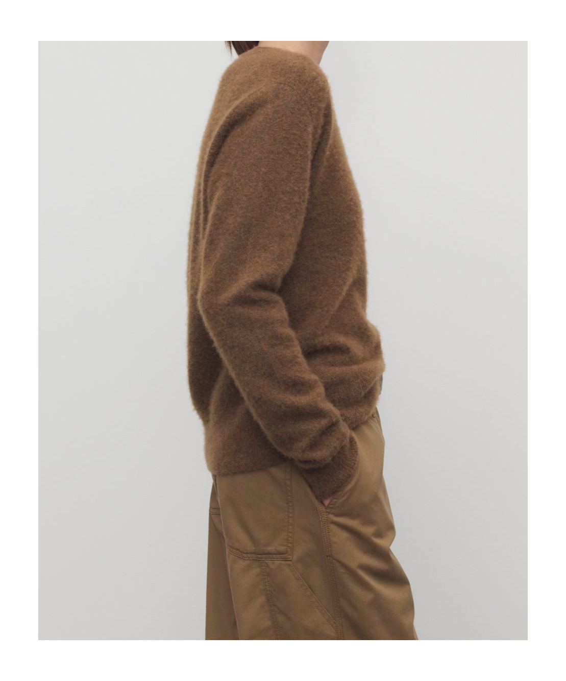 The Row Lorynna Cashmere And Silk-blend Sweater In Brown