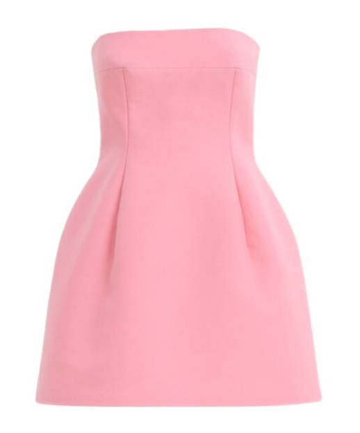 MARNI STRAPLESS FLARED MINIDRESS 