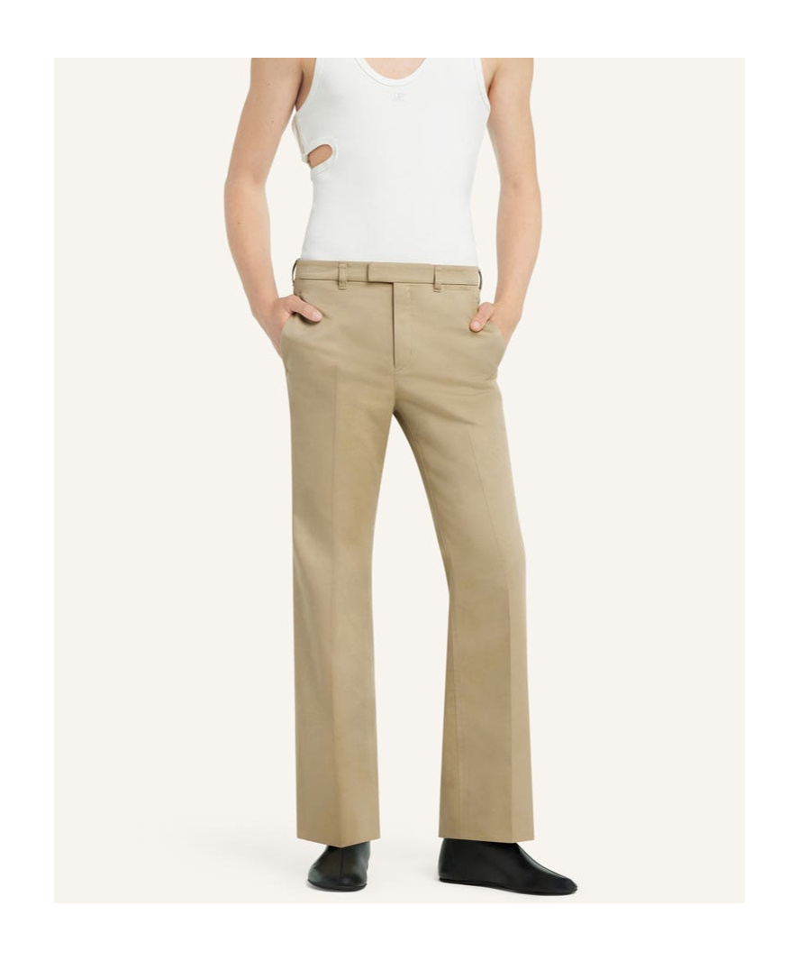 Courrèges Beige Tailored Trousers