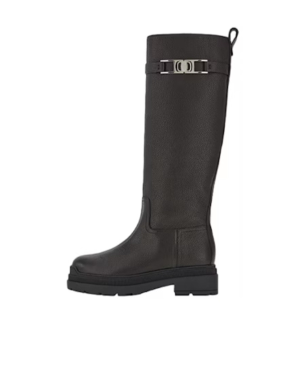 Ferragamo Vara High Boot In Black