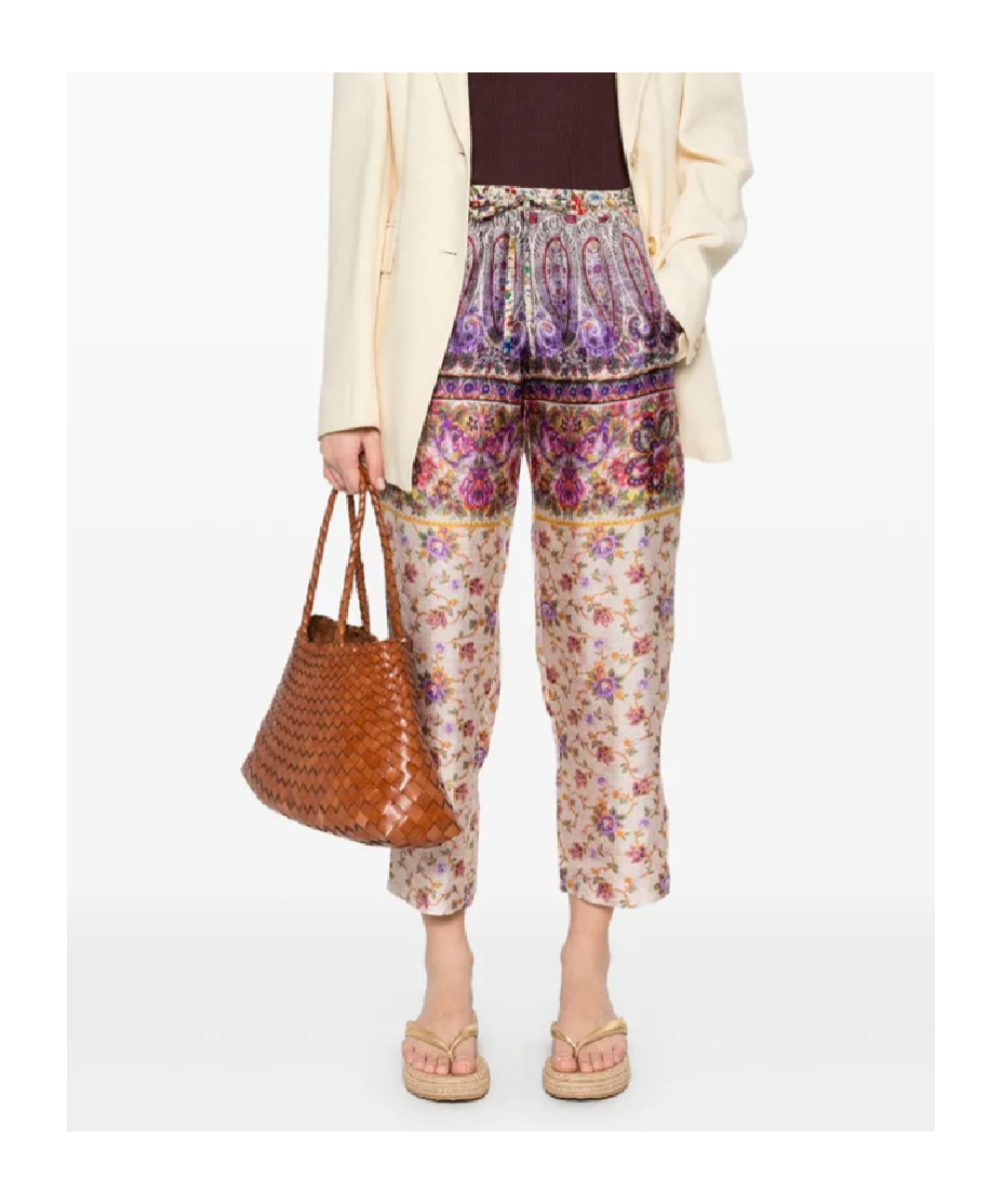 Pierre-louis Mascia Relaxed-fit Floral And Paisley Print Trousers In Pink
