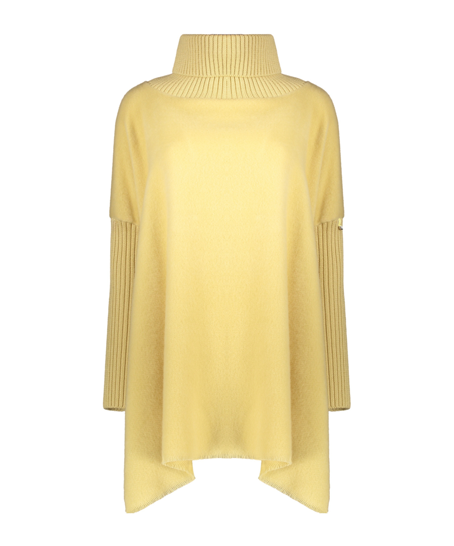 Herno Long Sleeve Shirt With High Collar In Yellow