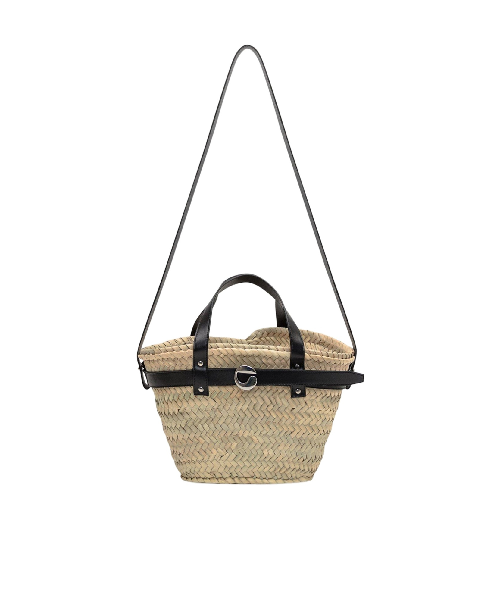 Shop Coperni Woven Logo Shoulder Bag In Beige