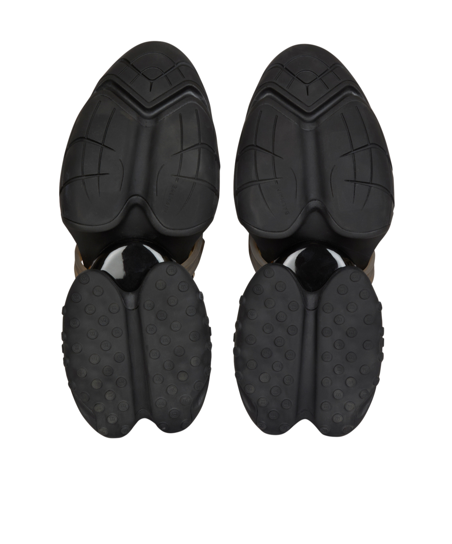 Shop Balmain Unicorn Wave Trainers In Neoprene And Calfskin In Black