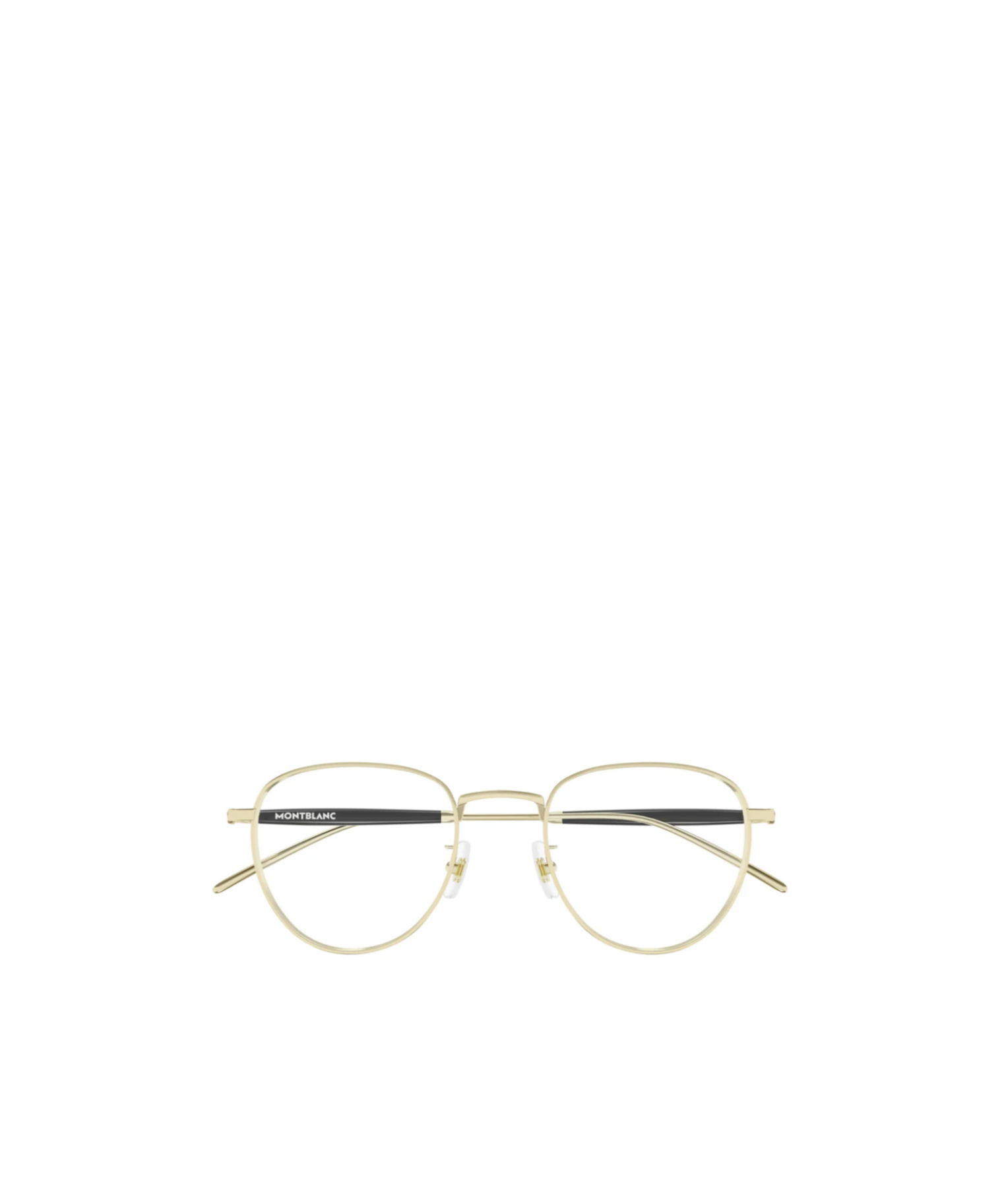 Montblanc Eyewear Round Frame Glasses In Nude