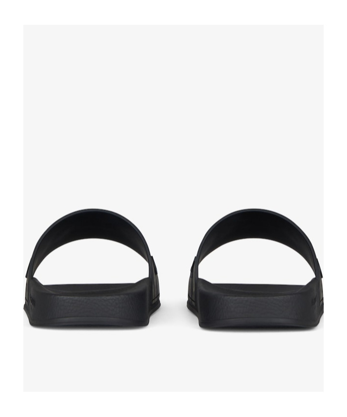 Givenchy Logo-embossed Camouflage-print Leather Slides In Black