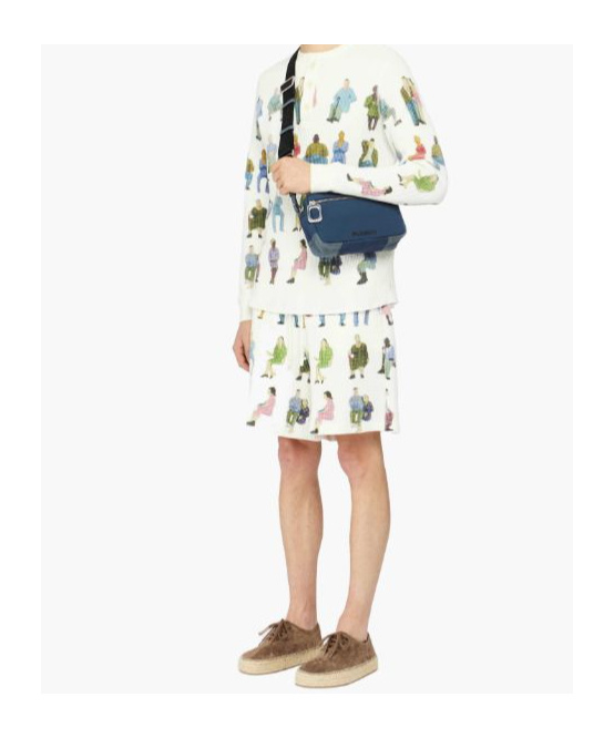 Jw Anderson Waffle-texture Shorts In White