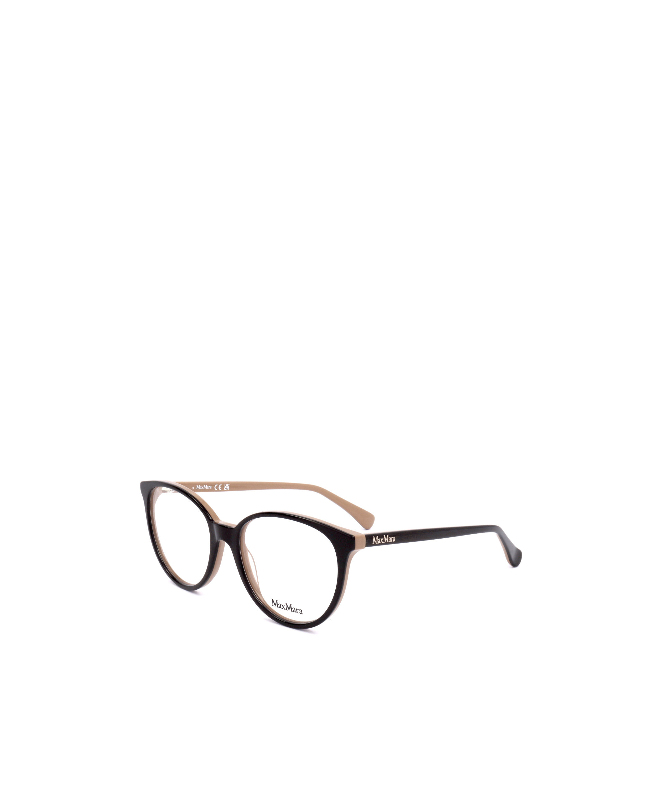 Max Mara Cat-eye Frame Glasses In Black