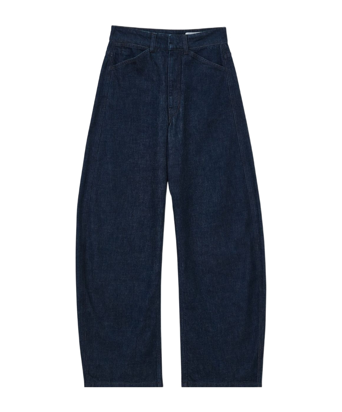 Lemaire High-waisted Curved Jeans In Blue