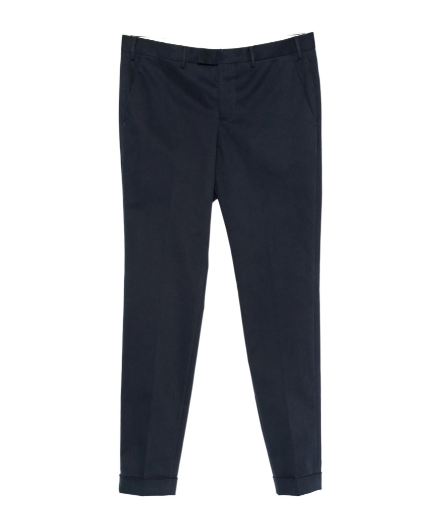 Lardini Pressed-crease Trousers In Black