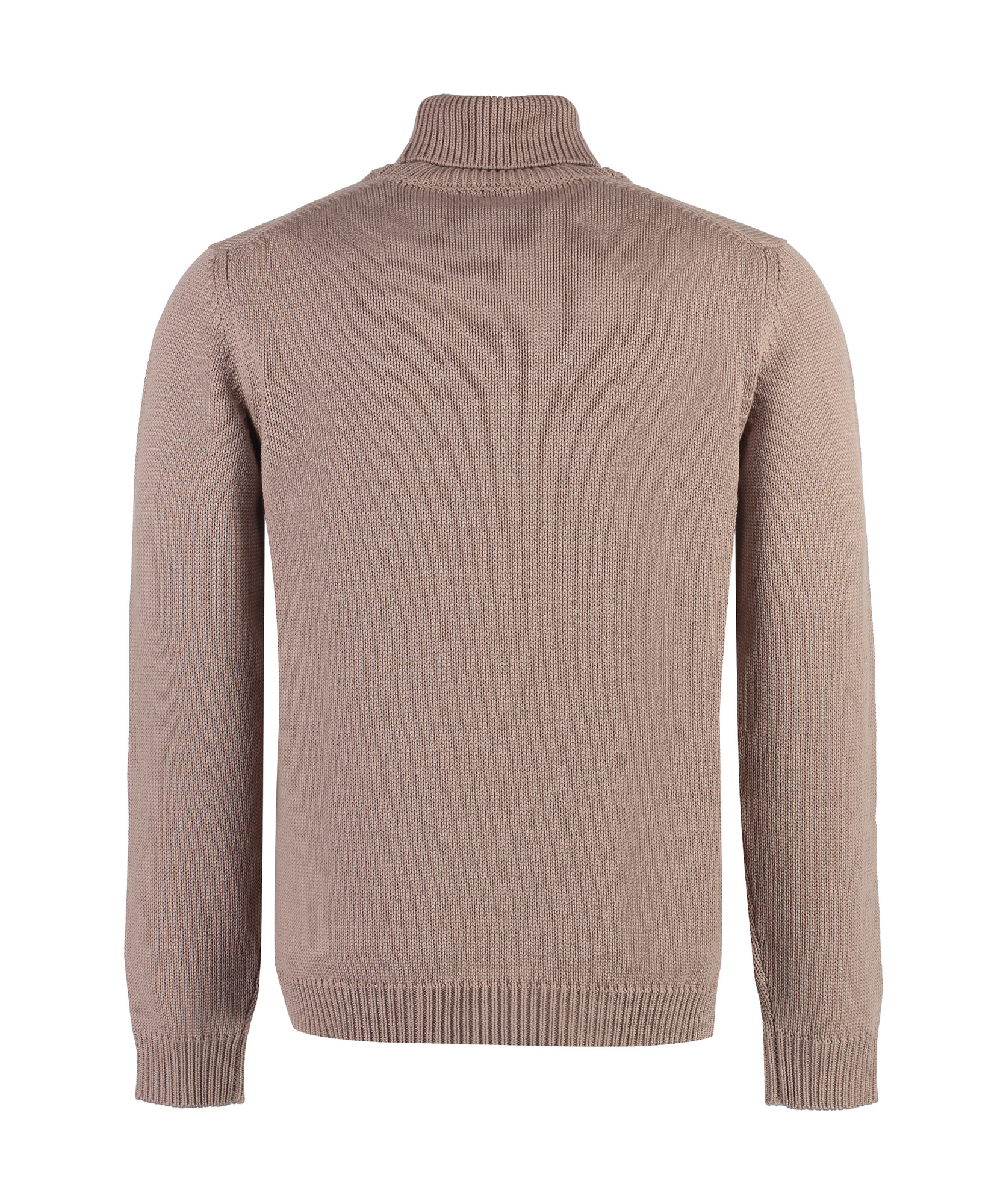 Roberto Collina Turtleneck Merino Wool Sweater In Nude