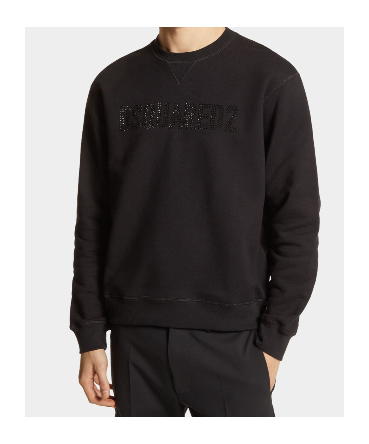 Dsquared2 Dsquared Black Cotton Sweatshirt In Black