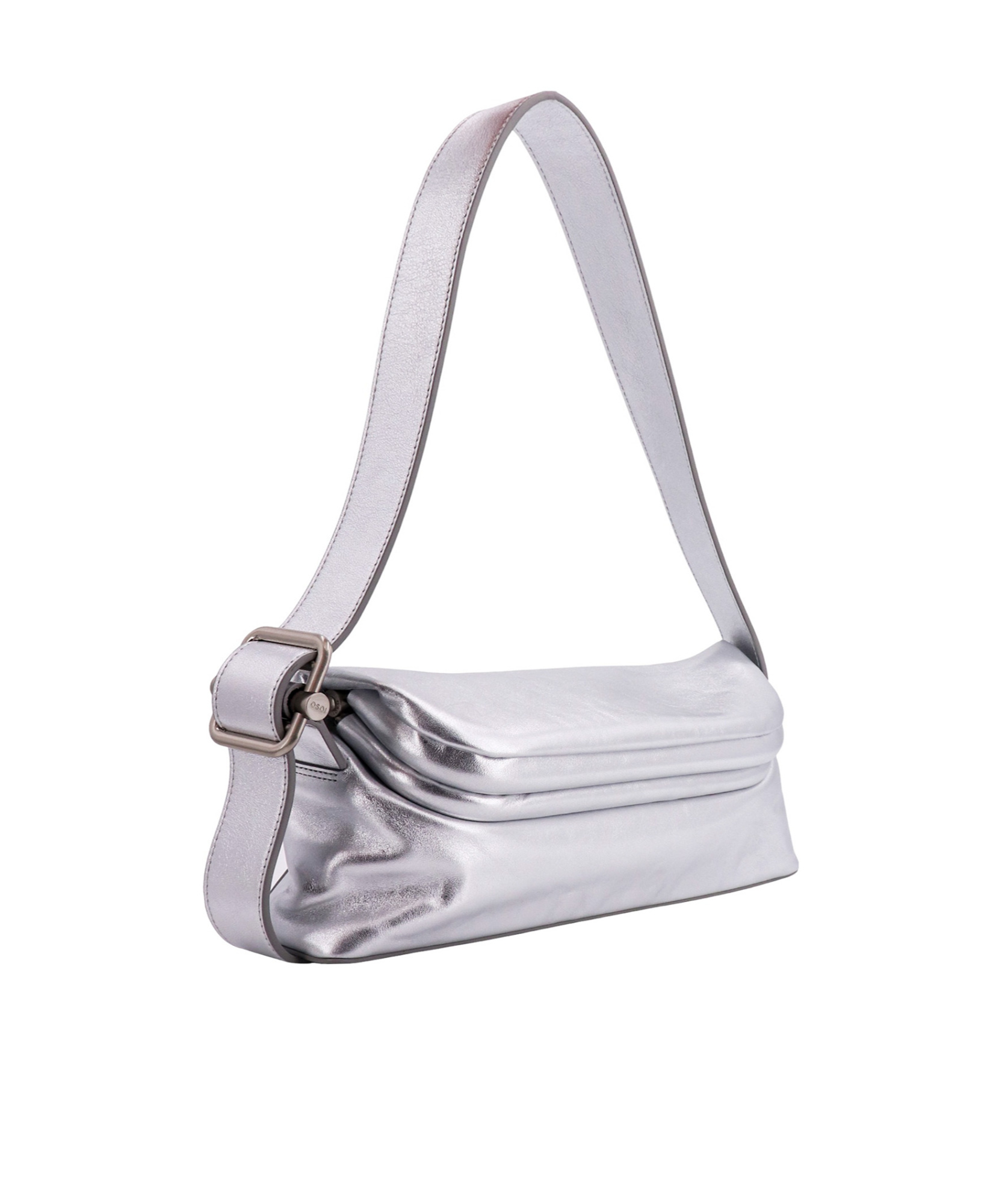 Osoi Silver Folder Brot Bag In Gray