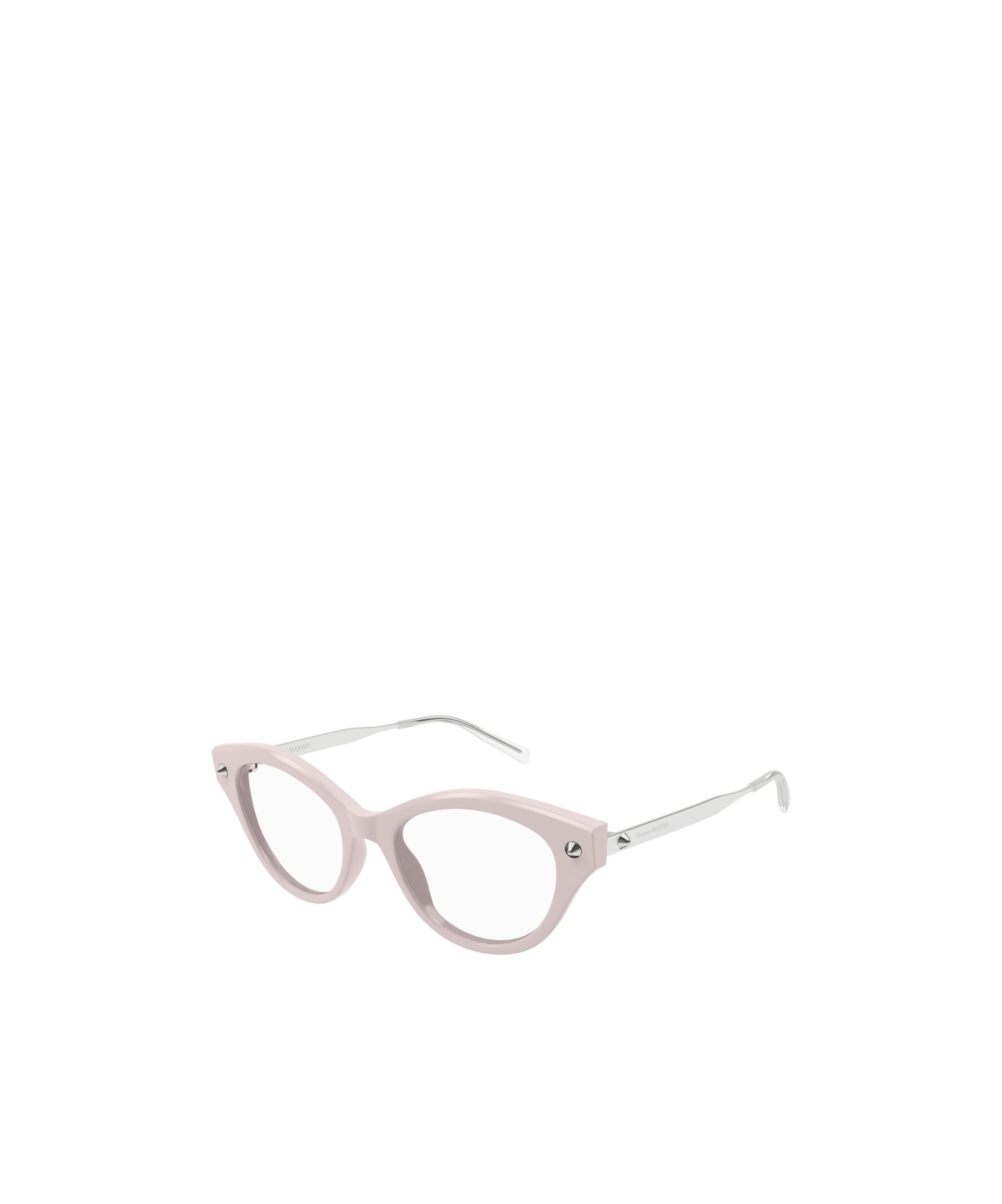 Alexander Mcqueen Geometrically Framed Flat Mirror In Pink