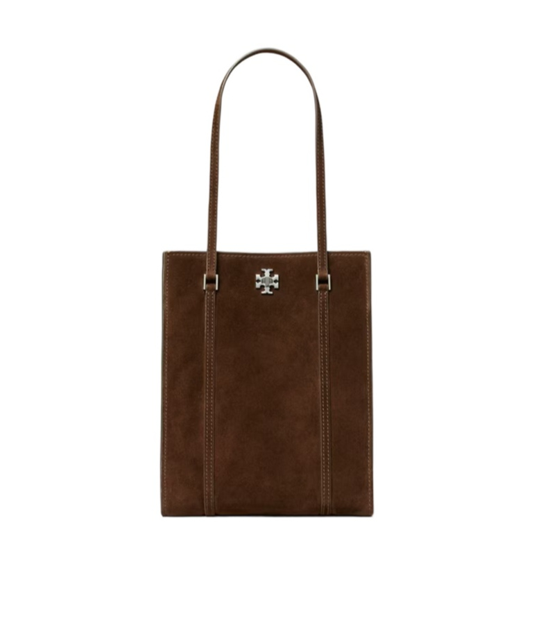 Tory Burch Small Kira Turnlock Suede Tote Bag
