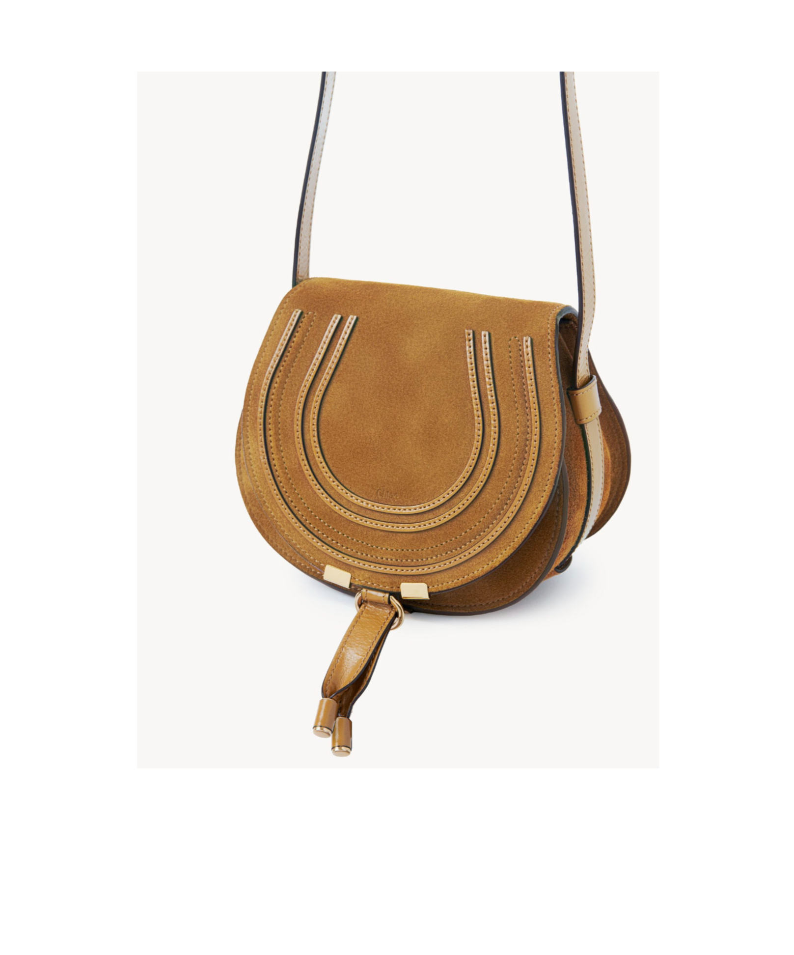 Chloé Small Flap Shoulder Bag In Brown
