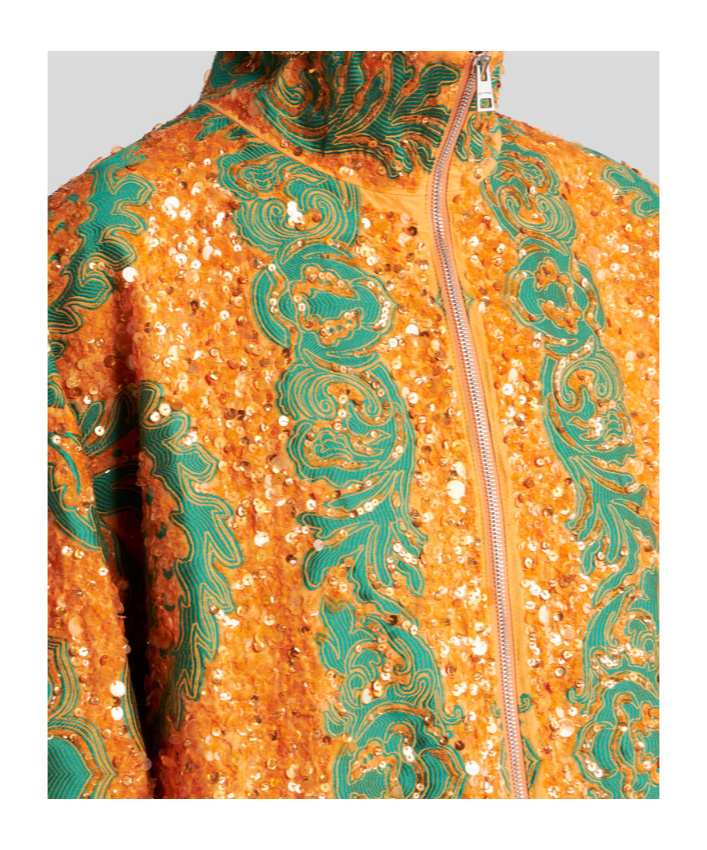 Etro Bomberjacke Mit Pailletten Bestickt Allover