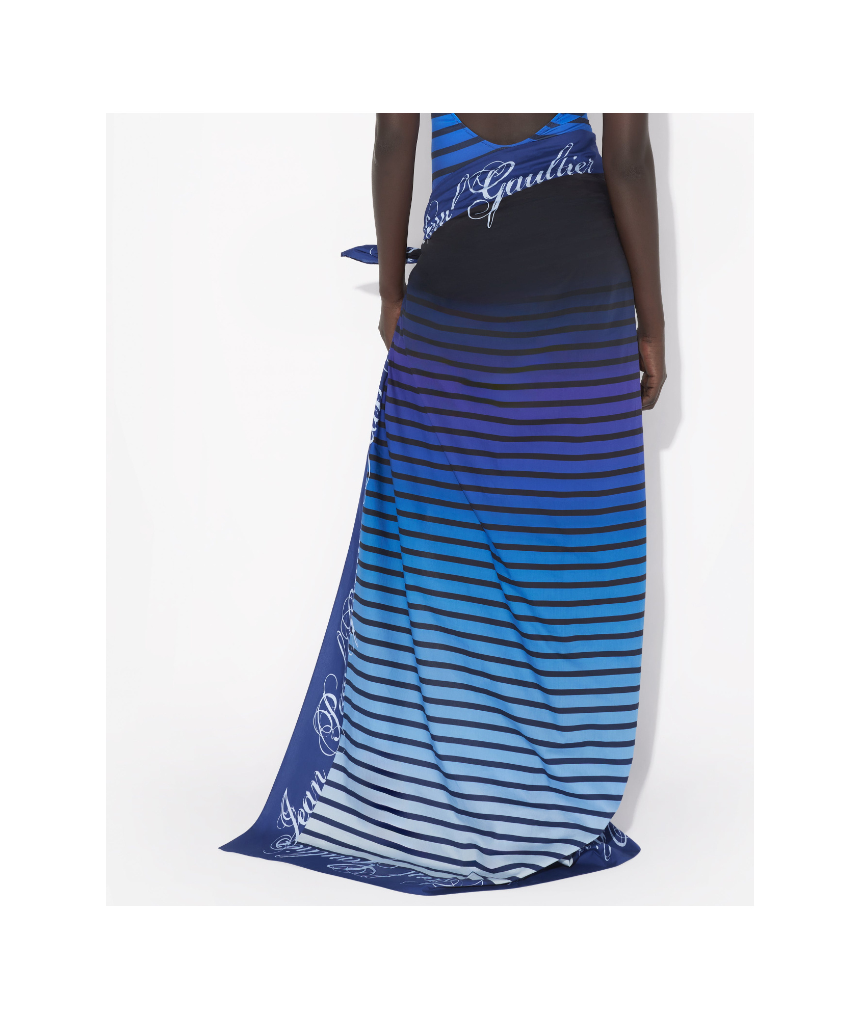 Jean Paul Gaultier Printed Cage Yarn In Blue
