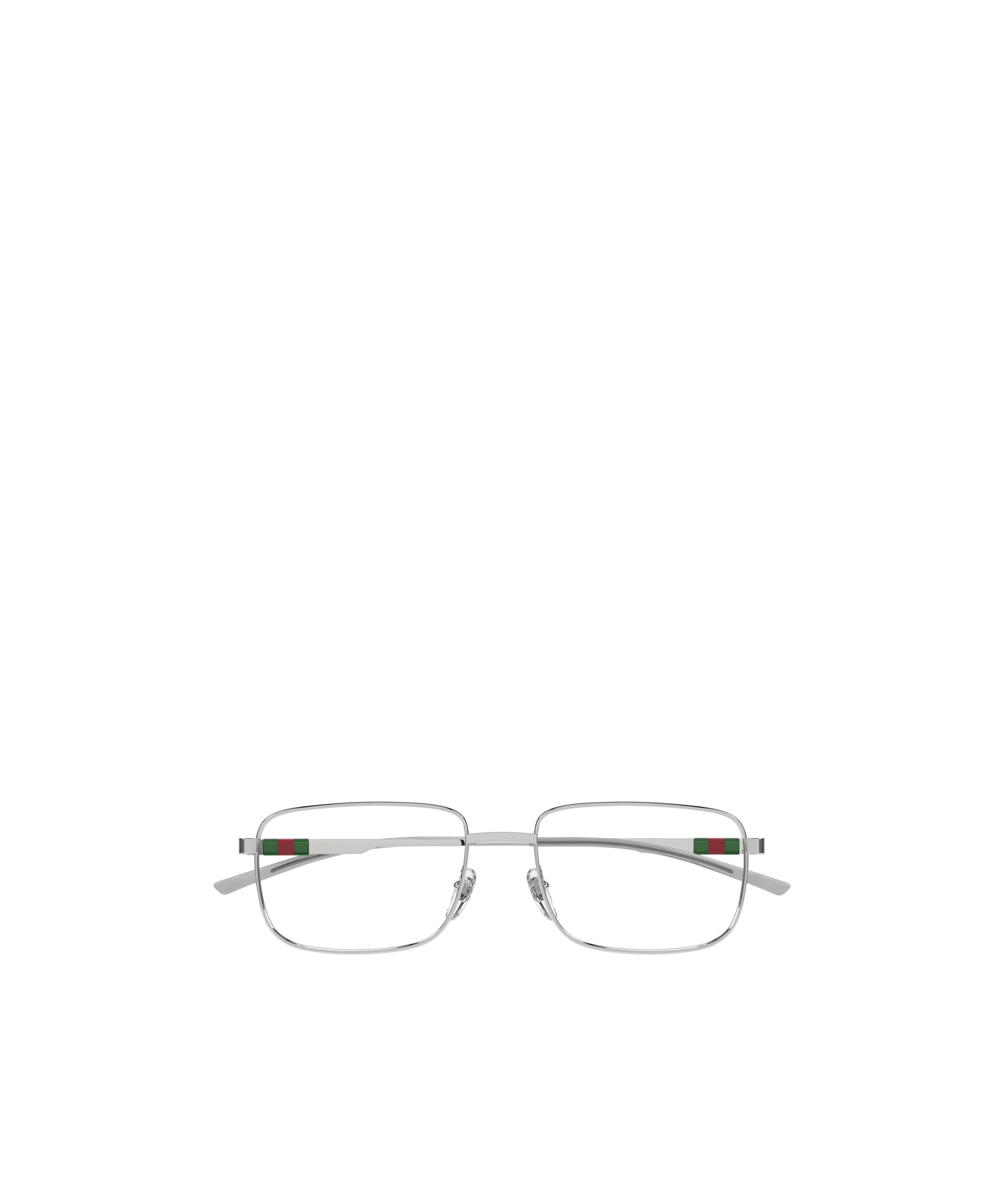 Gucci Rectangle-frame Glasses In Gray